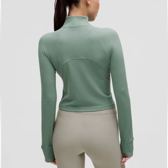 It's Rulu Ribbed Cropped Half
Zip - Picture 3 of 9